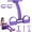 Purple, variant on 2026 Upgrade Pedal Resistance Band with Handle,8 Tube Detachable Elastic 3-in-1 Multifunctional Foot Pedal Resistance Assistance Expander for Foot Pedal Pull, Back Stretch & Chest Expand