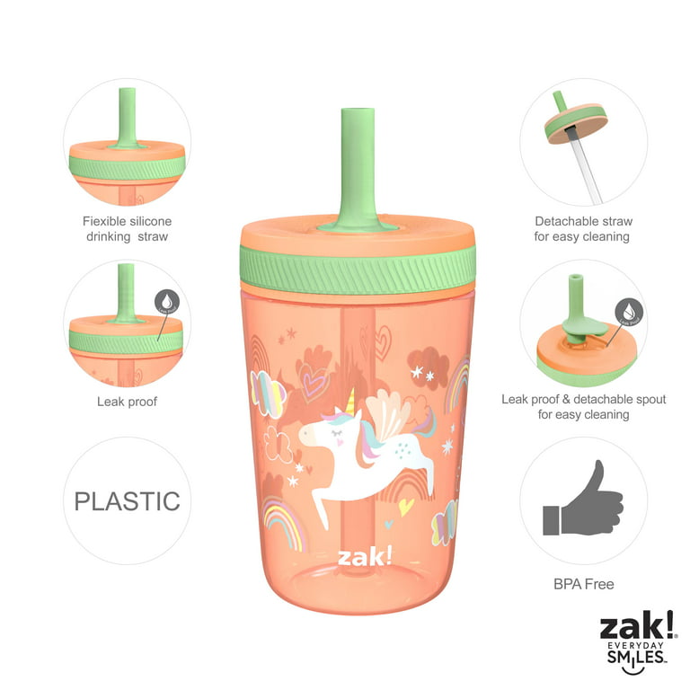3pcs Replacement Straws with Bite Valve for Zak Designs Kelso Kids 15oz,  BPA Free Reliable Straw Cup Accessories with Zak Designs and Reusable  Gaskets