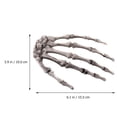 thumbnail image 4 of Miangastore 1 Pair Skeleton Hand Bone Scary Skeleton Decorations Plastic Skeleton Bone Hands, 4 of 8