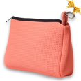 thumbnail image 1 of Bolsa de maquillaje POPUPS, grande, impermeable, de neopreno, color rosa ruborizado, 1 of 9