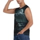 thumbnail image 3 of Fotbe Moonlit Night Sky Shark Men's Camiseta sin Mangas Estampada para Hombres, Playera Casual para Gimnasio, Entrenamiento, Playa-XX-Large, 3 of 7