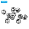 thumbnail image 3 of Unique Bargains Adaptateurs de Filetage Manchon Écrou Réducteur M8*1.25 Mâle vers M4*0.7 Femelle Insert de Réparation Écrou Vis Réducteur 6mm 10 Pcs, 3 of 6
