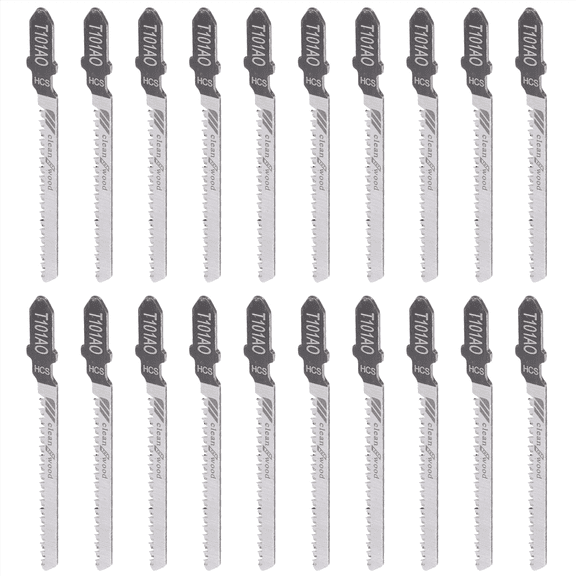 20Pcs Reciprocating Jigsaw Blade T101AO T-Shank Multi Jig Saw Blades for Wood Plastic Cutting Disc