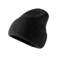 thumbnail image 2 of Tittly Winter Hats Beanie Outdoor Knitted Woolen Warm Hat Women's Solid Hat Fashion Casual Baseball Caps Skull Caps Hats for Women Black One Size, 2 of 2