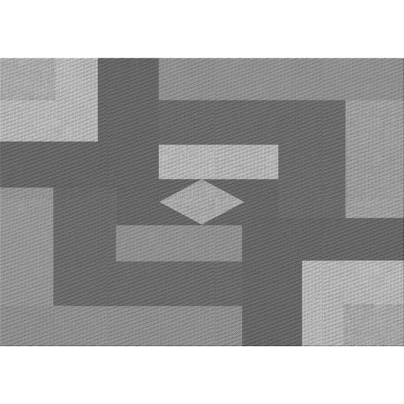 Ahgly Company Machine Washable Indoor Rectangle Transitional Ash Gray Area Rugs, 7' x 10'