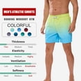 thumbnail image 3 of SHIQI-Mens Swim Shorts Fashion Gradient Swimming Trunks Quick Dry Beach Bathing Suits with Zipper Pockets Mesh Lining, 3 of 4