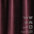 thumbnail image 4 of 3S Brother's Extra Long Solid Luxury Matte Velvet Soft Curtain Currant-Sangria Single Panel Hanging Back Tap & Rod Pocket Home Décor 5-25 Feet Custom Made Curtains -Made in Turkey Each(52"x108"), 4 of 7