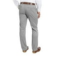 thumbnail image 2 of Kirkland Signature Men’s Flat Front Tailored Fit Straight Leg Soft Chino Pant (Smoke, 34W x 32L), 2 of 2