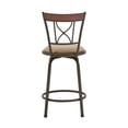 thumbnail image 5 of Weston Home Shapel Bar Stool Adjustable Height, Bronze, Set of 3, 5 of 10