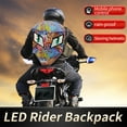 thumbnail image 3 of LED Backpack Riding Backpack Motorcycle Helmet Hard Shell Waterproof, 3 of 6