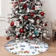 thumbnail image 5 of Yiaed Trains And Cactuse Print Christmas Tree Skirt , Tree SkirtsTree Mat for Christmas Winter Holiday Indoor Decorations-36", 5 of 7