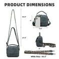 thumbnail image 2 of KL928 PU Leather Crossbody Bag for Women Small Shoulder Purses Handbags with Wide Straps, 2 of 7