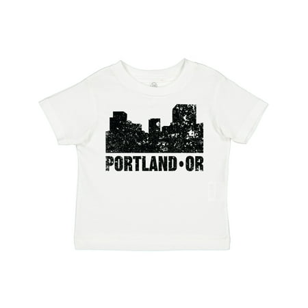 

Inktastic Portland Oregon City Skyline with Grunge Gift Toddler Boy or Toddler Girl T-Shirt