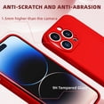 thumbnail image 6 of SINBEE Compatible with iPhone 14 Pro Case with Screen Protector, Enhanced Camera Cover, Slim Fit Protective Phone Case for iPhone 14 Pro 6.1" (Red), 6 of 7