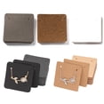 thumbnail image 2 of 50Pcs 5x5cm Necklace Earring Set Cards Paper Display Storage Kraft Paper Tags Cardboard Holder Packaging Handmade DIY Jewelry Grey 5x5cm, 2 of 5