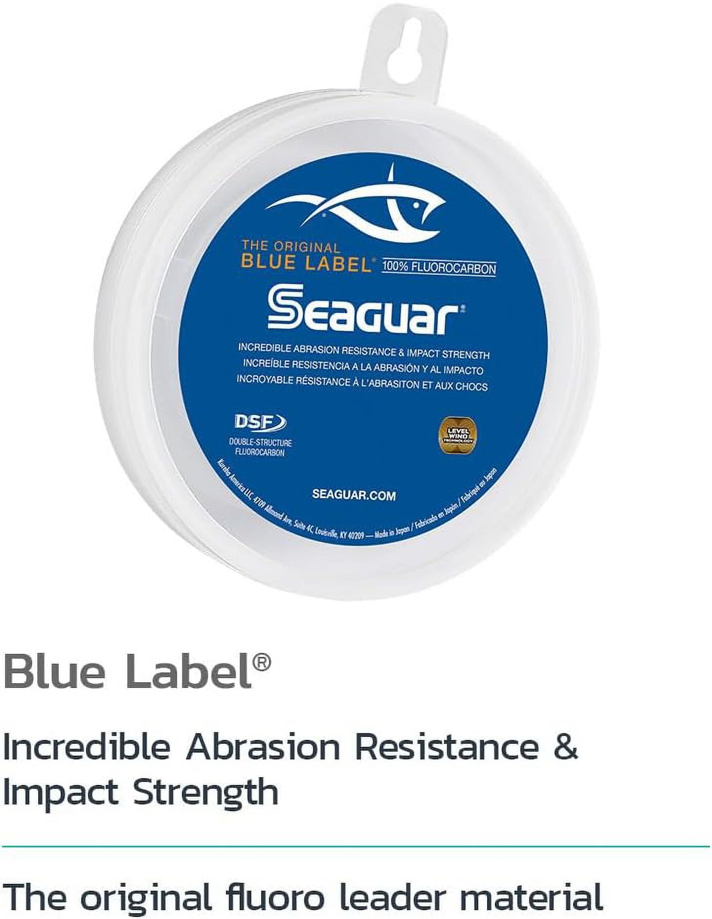 Seaguar Blue Label 100% Flourocarbon Fishing Line (DSF), 15lbs
