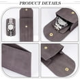 thumbnail image 6 of 4Pcs Slate Gray Velvet Watch Pouch Single Watch Storage Bag Watch Travel Case Portable Watch Organizer with Flip Cover, 6 of 9