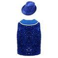 thumbnail image 3 of Moggemol Gilet de Danse Moderne Hip Hop Jazz pour Filles et Garçons, Bleu 8, 3 of 4