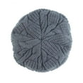 thumbnail image 6 of MANHUJI Boinas Para Hombre Hat Warm Chunky Cable Knit Hats Soft Stretch Thick Cute Knitted Cap For Cold Weather Letter Hats Cool Gifts For College Guys (Gray,One Size), 6 of 6