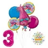 NEW TROLLS POPPY 3rd Birthday Party Supplies And Balloon Bouquet Decorations