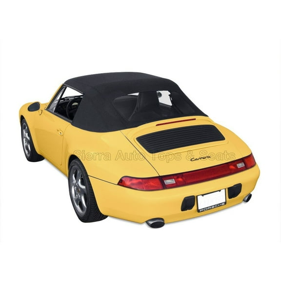 Sierra Auto Tops Convertible Top Replacement for Porsche 993 Carrera 1994-1998, TwillFast II Canvas, Black