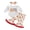 Red, variant on RUINIXCW Baby Girl Christmas Outfit Long Sleeve Printed Romper Flared Pants Headband