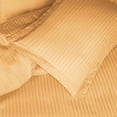 thumbnail image 4 of Egyptian Cotton 600 Thread Count Stripe Duvet Cover Set, Gold, King/California King by Superior, 4 of 6