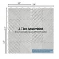 thumbnail image 6 of FlooringInc Nitro Garage Floor Tiles, Vented Pattern, Interlocking, Gunmetal, 12"x12", 1 pack, 1 sq/ft, 6 of 11