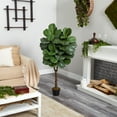 thumbnail image 4 of Nearly Natural 4.5' Fiddle Leaf Fig Artificial Tree (Indoor/Outdoor), 4 of 4