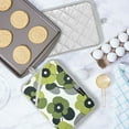 thumbnail image 5 of Yayeee Pot Holders Kitchen Heat Resistant with Pocket 7"x9.8" Cotton Oven Cooking Hot Pads, Gray Floral, 5 of 7