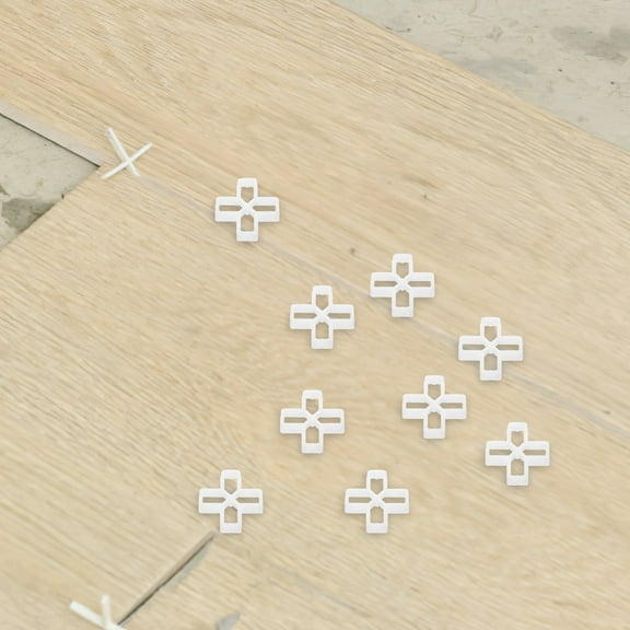 HEMOTON White PVC Tile Spacers for Floor 10mm Leveling System to Keep Tiles Stable and Aligned