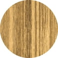 thumbnail image 1 of Ahgly Company Indoor Round Abstract Brown Modern Area Rugs, 3' Round, 1 of 4
