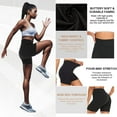 thumbnail image 4 of Bmisegm Waisted Shorts for Women 5 Women Yoga Shorts Black XL, 4 of 7