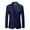 Dark Blue, variant on ZVNAΖH Suit Jacket for Men Slim Fit One Button Solid Blazer Jacket for Dinner, Prom, Party