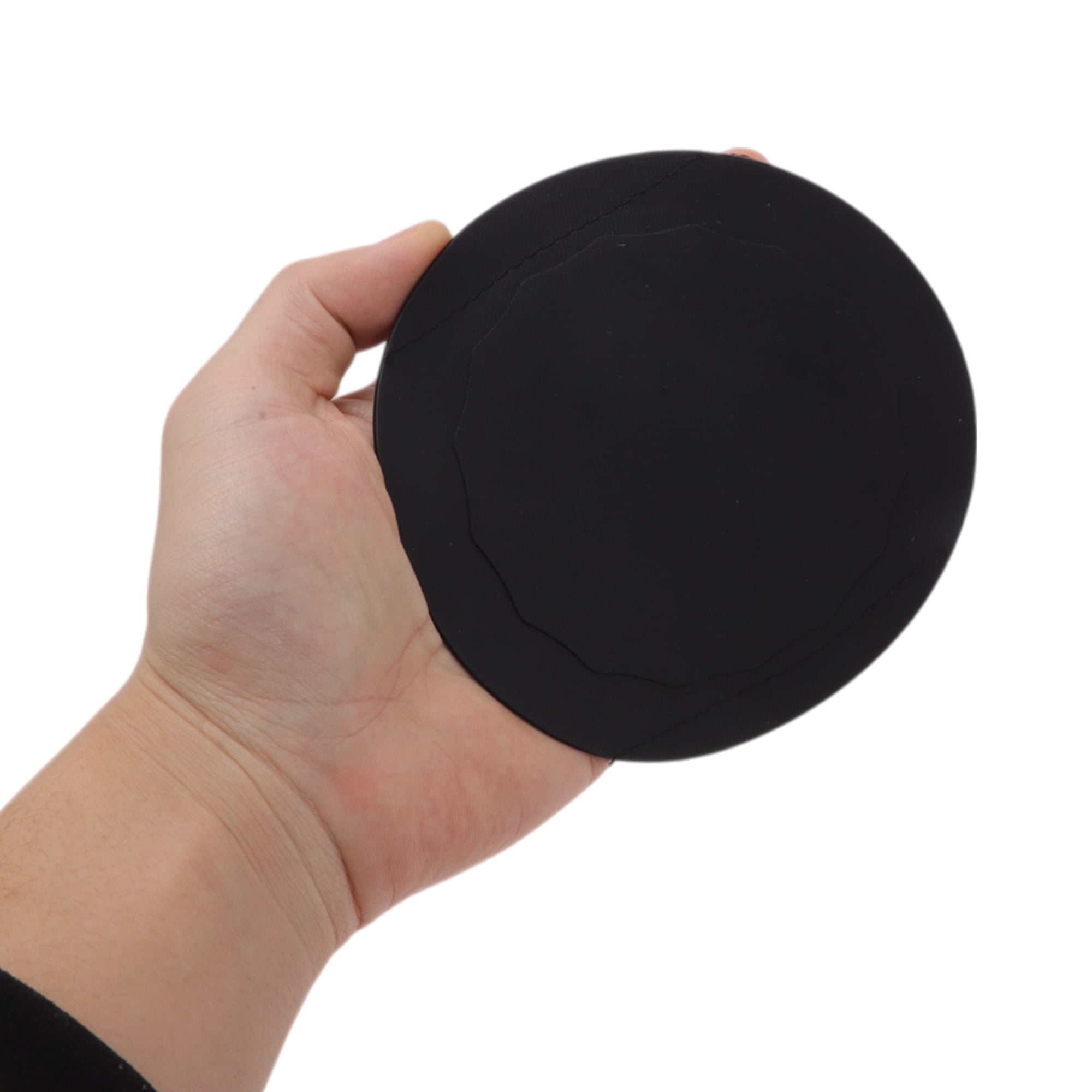Unique Bargains 1pc Convenient Round Bath Scrubber for Cleaning and Massage Black