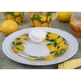 thumbnail image 2 of STP GOODS Lemons Glass Dessert Plate Set of 6 Pcs 7.5" (19 cm) Glass Appetizer Plate Set Service for 6 Salad Plates, Clear Yellow Green, 2 of 7