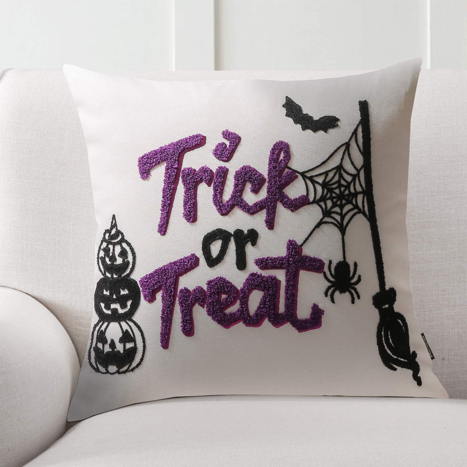 Embroidered Throw Pillow - Happy Halloween – Sew Dreams Come True