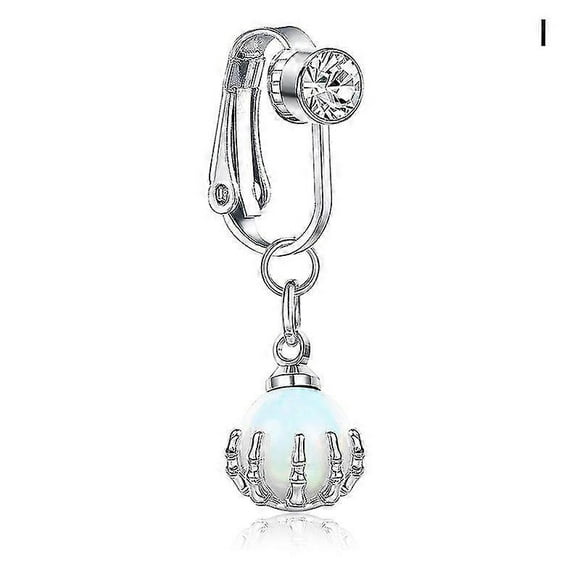 1pc Fake Belly Button Ring Fake Clip On Belly Piercing Non Piercing Navel Ring