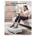 thumbnail image 5 of Vibration Plate Exercise Machine, 400 LBS Capacity Vibration Plate for Lymphatic Drainage, Max Space for Whole-Body Workout & Relaxation at Home, 5 of 8