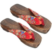 Japanese Wooden Slippers Sandals for Women Dressy Ladies 6
