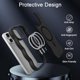 thumbnail image 4 of Funda magnética para iPhone 15 Pro Max, compatible con MagSafe, diseño de marco ondulado transparente 2025, funda protectora de borde suave, bonita, transparente, mate, a prueba de golpes, 4 of 7