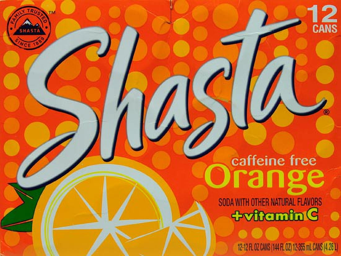 Shasta Orange Soda, 12.0 FL OZ