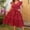 003 Red, variant on Hvot&aat Plus Size Womens Summer Dresses Casual Flowy Beach Vacation Dress Elegant A-Line Sundress