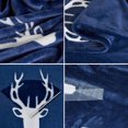 thumbnail image 5 of JML Fleece Throw Blanket Soft Cozy Plush Nap Blanket,50"x60", Navy Deer Head, 5 of 6