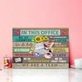 thumbnail image 4 of In This Office Motivational Wall Art Canvas,Rustic Office Teamwork Positive Inspirational Quotes Canvas Framed Wall Art Ready to Hang For Office Studio Wall Decor 12"x16", 4 of 5