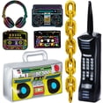thumbnail image 1 of Set de decoración para fiestas Zhanmai, radio boombox inflable de los años 80 y 90, 1 of 6