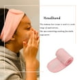 thumbnail image 3 of Ludlz Women Facial Spa Yoga Headbands Pink Makeup Wash Bath Hair Wraps Non Slip Adjustable Hair Bands, 3 of 7