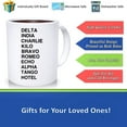 thumbnail image 3 of Leaving Gifts Ideas Joke Funny Retirement Gift Mugs For Work Colleagues Friends Him Her Boss Nato Phonetic Alphabet 50, Ceramic Novelty Coffee Mugs 11oz, 15oz Mug, Tea Cup, Gift Present, 3 of 4