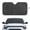 Black Leopard, variant on Aplkyhs Auto Windshield Sun Shade Auto Sun Shades Front Windshield for Outdoor Travel Car Front Window Sunshade Sun Cover for Car Windshield Retro Tropical Palm Tree Sunset