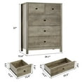 thumbnail image 6 of Yeshouse 5-Drawer Dresser – Black Modern Tall Chest, Deep Storage Drawers & Metal Handles, Wooden Double Dresser for Bedroom, Kids Room, Entryway, 6 of 7